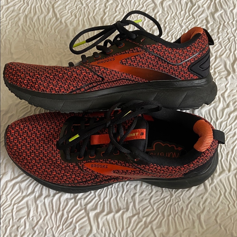 Brooks Men's Athletic Shoes in Red and Black